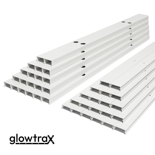GlowTrax aluminum mounting track sections for Govee permanent outdoor lights