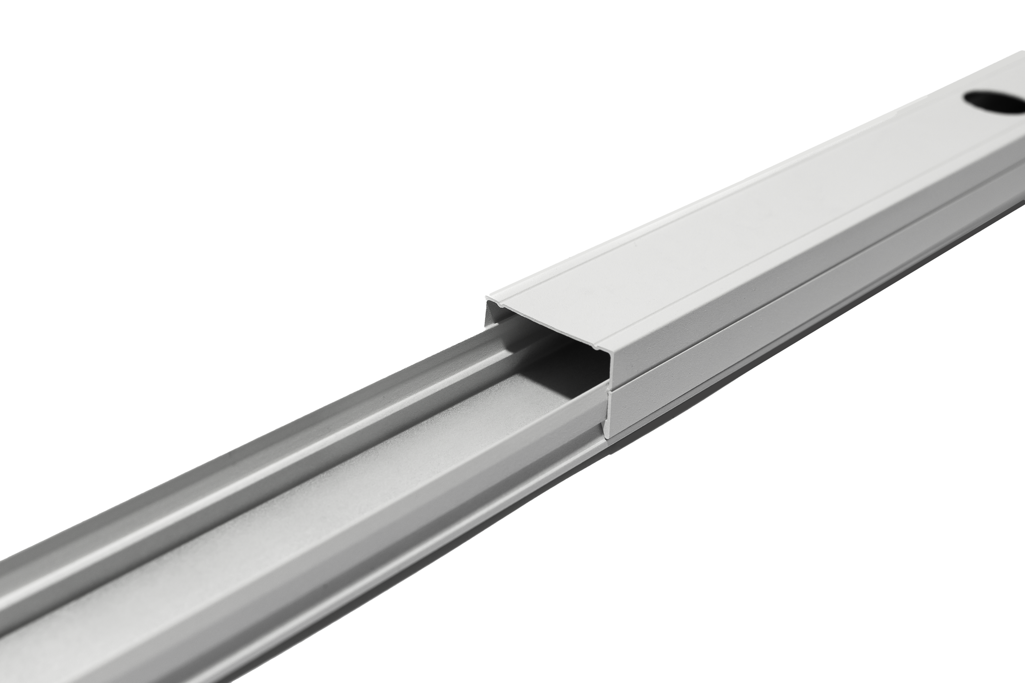 GlowTrax powder-coated aluminum channel track for Govee light puck mounting